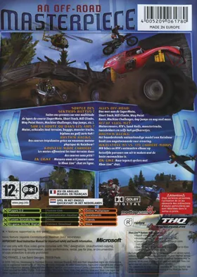 MX vs ATV Unleashed (USA) box cover back